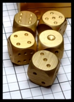 Dice : Dice - Metal Dice - Aluminum Gold Colored set of 5 Eastern Style - eBay Nov 2016